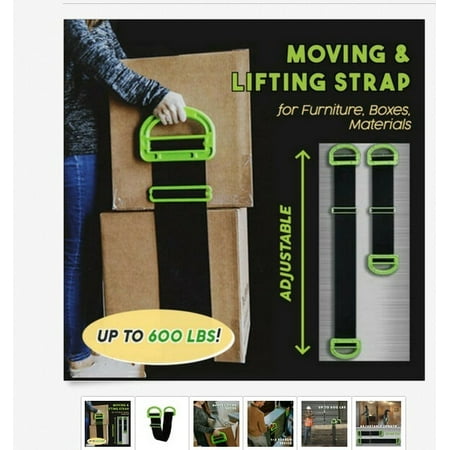 New The Landle Adjustable Moving & Lifting Straps Furniture Boxes Bulky Items 